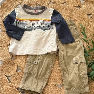 Tea Collection and Izod Baggy Outfit Set. Size 2T